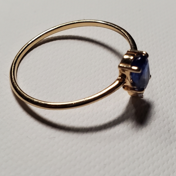 14K Gold Sapphire/Diamond Ring, 10 - Picture 8 of 14